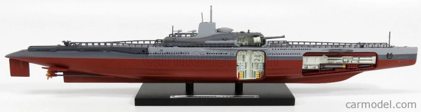 Edicola Cherbourg U-boot Sottomarino Sommergibile Surcouf French Navy 1942 1:350 Hnědá Světle Šedá