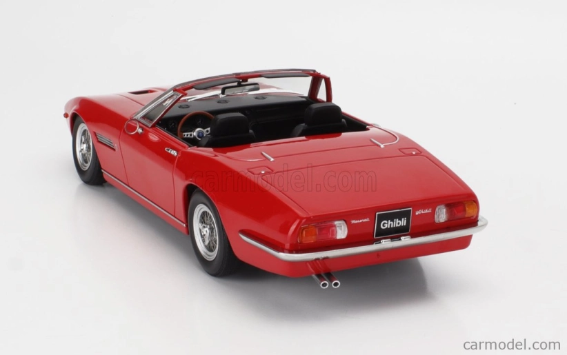 Maserati Ghibli Spider Cabriolet Open 1970 v mierke Kk - Ráfiky - Cerchio A Raggio 1:18 Red
