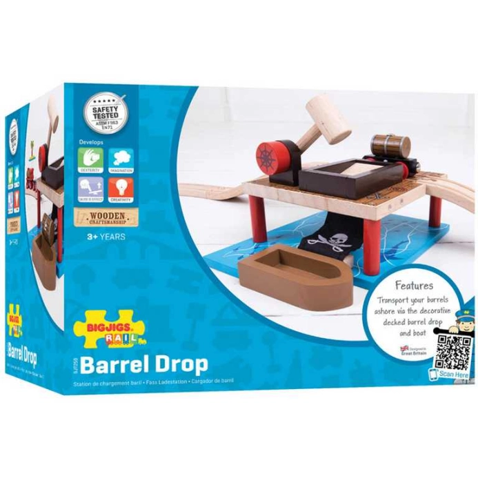 Bigjigs Rail Nakládání barelů - poškozený obal