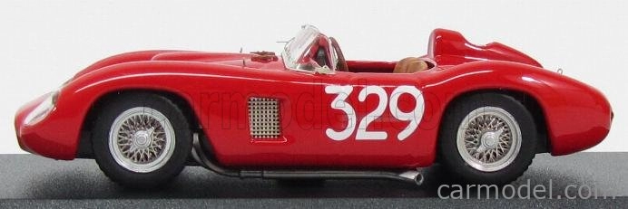 Art-model Ferrari 500tr Spider Ch.0608 N 329 Giro Di Sicilia 1957 G.munaron 1:43 Červená