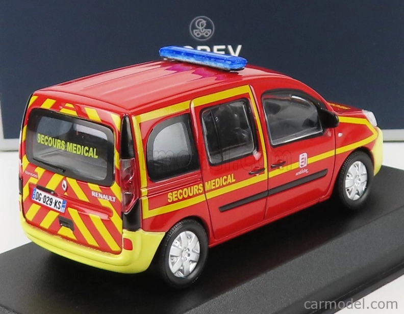Norev Renault Kangoo Secours Sante Pompiers 2013 1:43 Červeno-žltá
