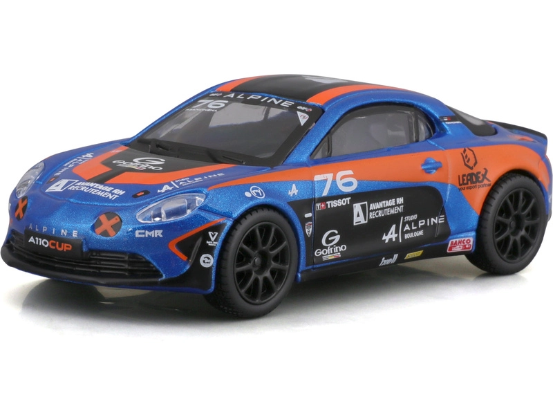 Bburago Renault A110 N 76 Cup 2020 1:43 Modrá Oranžová