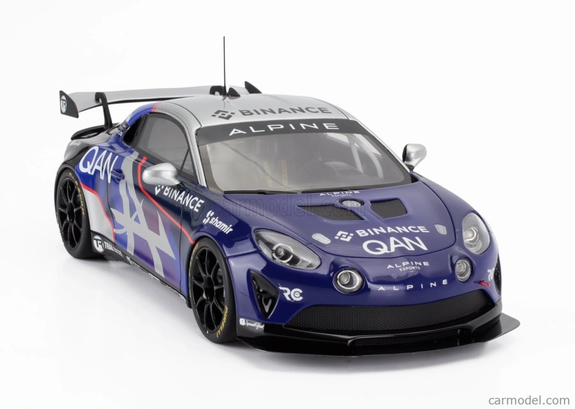 Otto-mobile Alpine A110 Gt4 Evo Coupe Alpine N 00 E-sports Series 2024 1:18 Modrá Černá