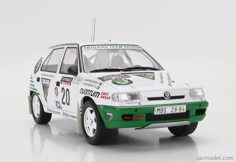 Ixo-models Škoda Felicia N 20 Rally Rac Lombard 1995 S.blomqvist - B.melander 1:18 Bielozelená