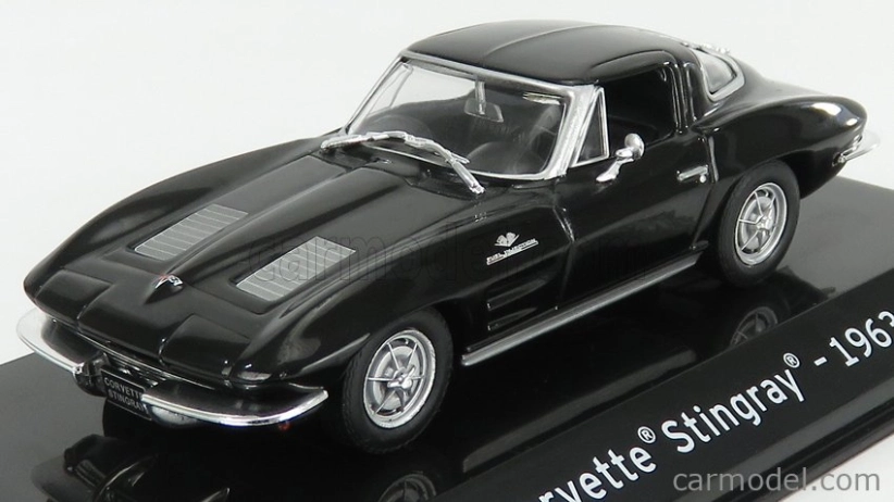 Edicola Chevrolet Corvette Stingray 1963 - Con Vetrina - S vitrínou 1:43 čierna