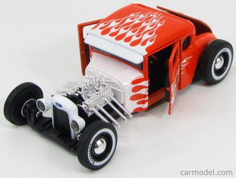 Maisto Ford USA Model A Custom Harley-Davidson N 1 1929 1:24 oranžovo-biela