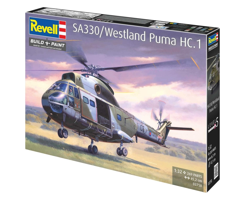 Plastic ModelKit vrtuľník 03758 - SA 330/Westland Puma HC.1 (1:32)