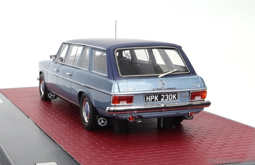 Matrix scale models Mercedes benz V114 Lwb Crayford Estate 1971 1:43 Světle Modrá Met