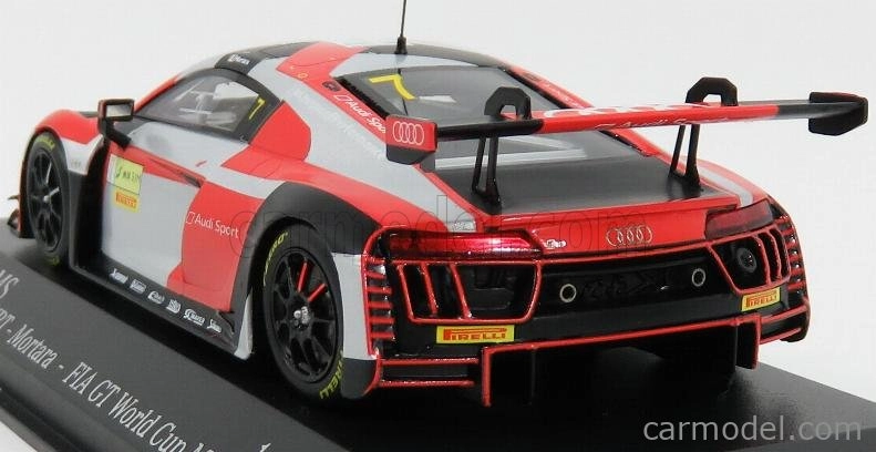 Minichamps Audi R8 Lms Team Wrt N 7 Fia Gt World Cup Macau 2016 E.mortara 1:43 Strieborná červená