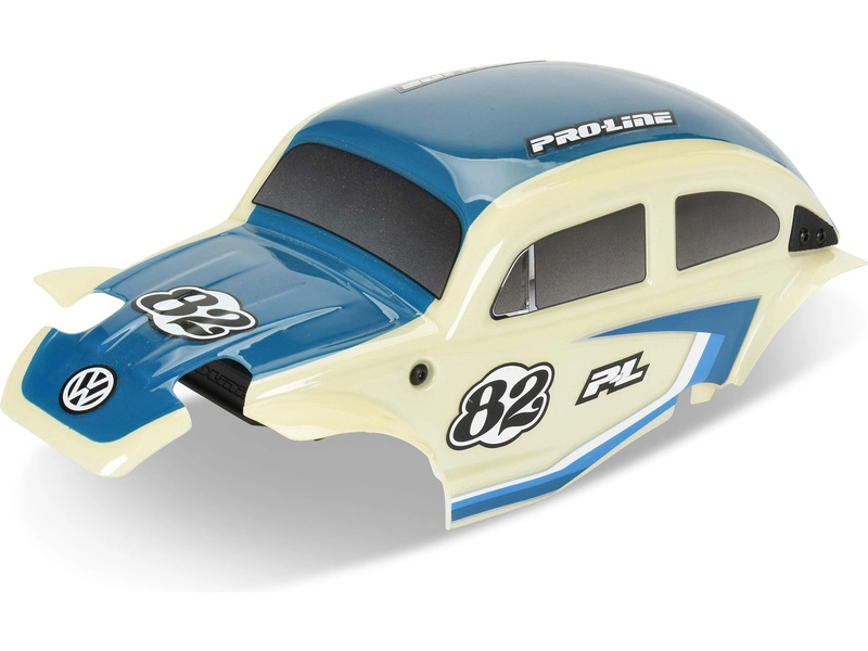Karoséria Pro-Line Class 1 VW beetle blue, chrómové disky Diablo 12 mm s pneumatikami Flat Iron: Arrma Typhon Grom