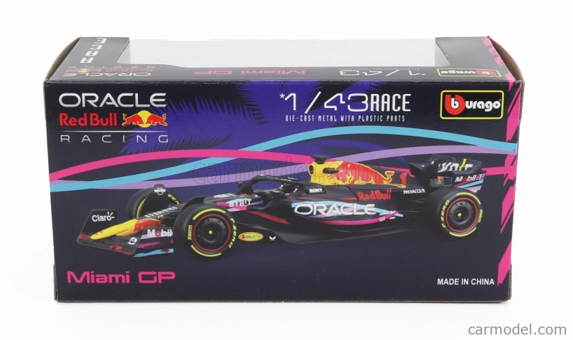 Bburago Red bull F1 Rb19 Team Oracle Red Bull Racing N 1 1:43, tmavě modrá