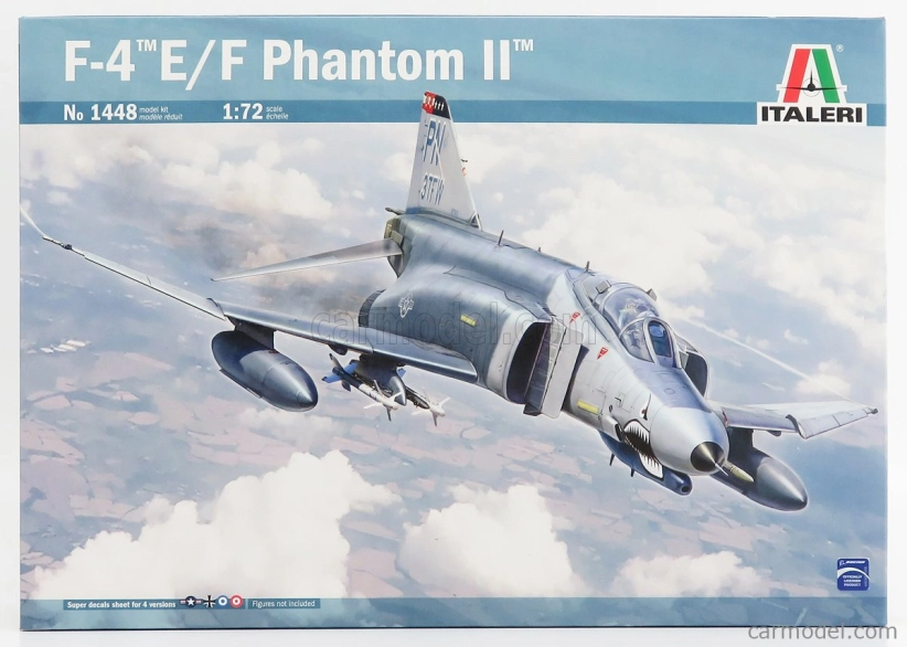 Italeri Mcdonnel douglas F-4 E/f Phantom Ii Airplane Military 1960 1:72 /