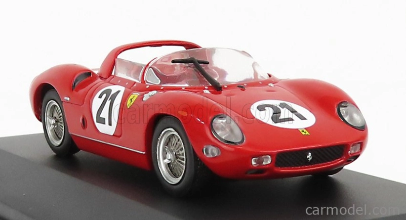 Ixo-models Ferrari 250p Spider 3.0l V12 Team Ferrari Spa Sefac N 21 Winner 24h Le Mans 1963 L.scarfiotti - L.bandini 1:43 Červená
