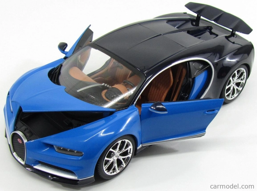 Bburago Plus Bugatti Chiron 1:18 modrá