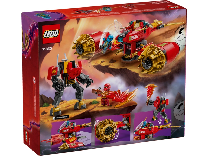 LEGO Ninjago – Kaiov búrkový jazdec a robot