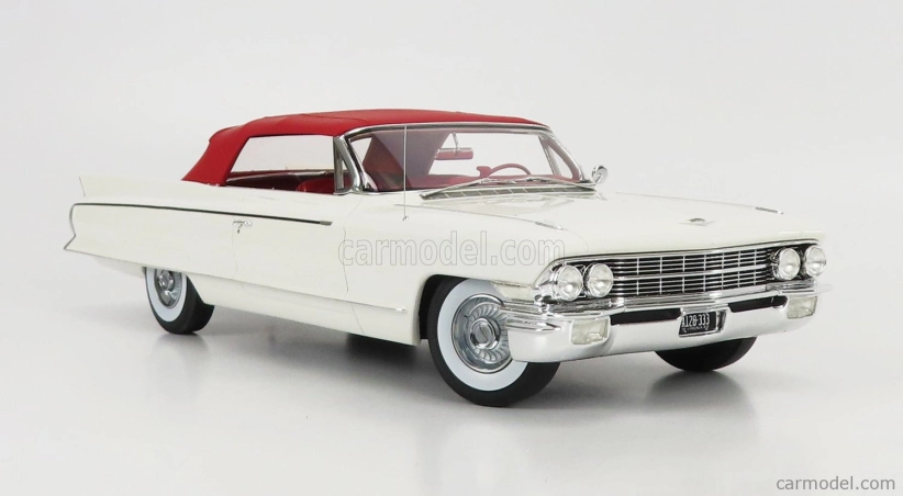 Mitica Cadillac Eldorado Biarritz Convertible Closed 1962 1:18 Bílé Bordeaux