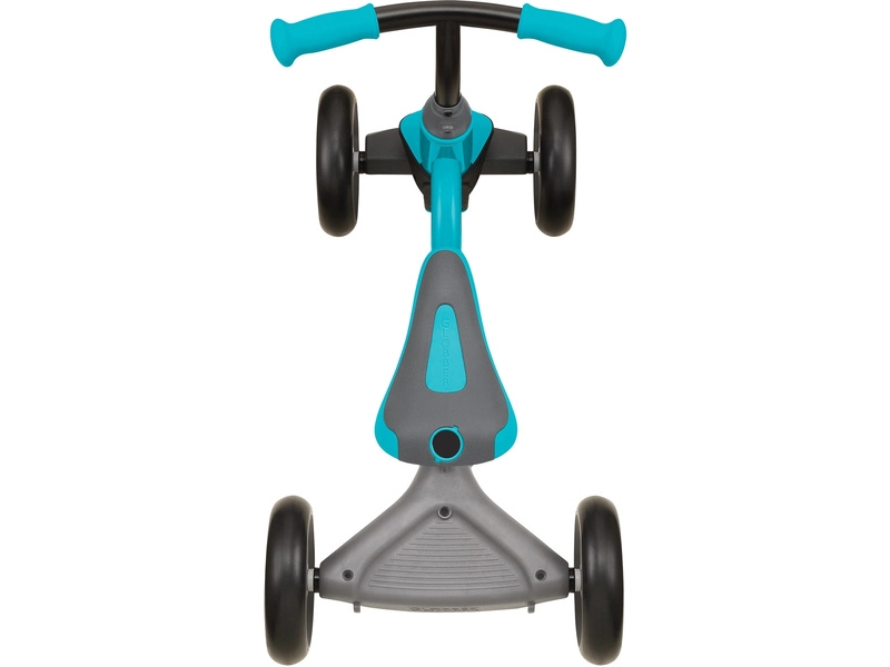 Globber - Dětské odrážedlo Learning Bike 3v1 Deluxe modrozelené