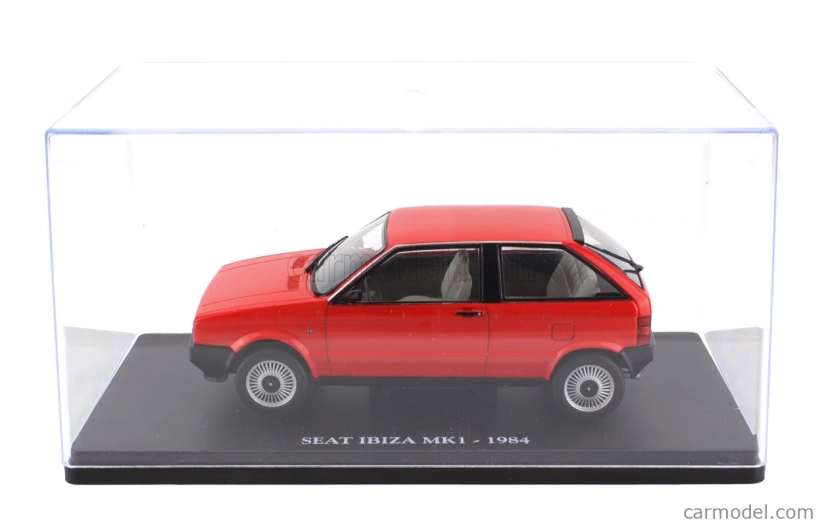 Edicola Seat Ibiza 1-series 1984 - Con Vetrina - S vitrínou 1:24 červená