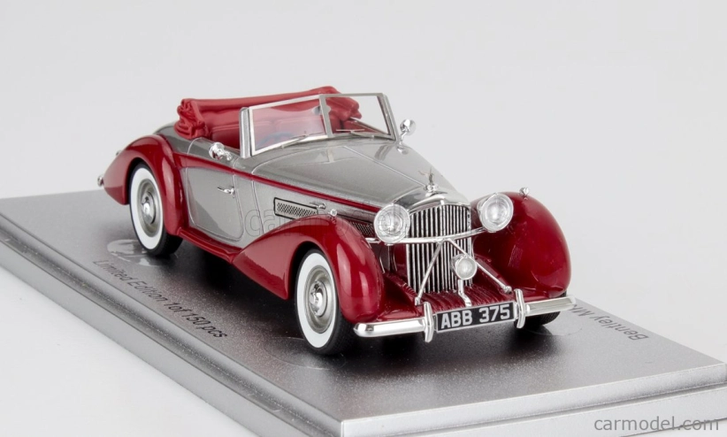 Kess-model Bentley Mkvi Drophead Ch.b122da Coupe Cabriolet Open 1949 1:43 Silver Red