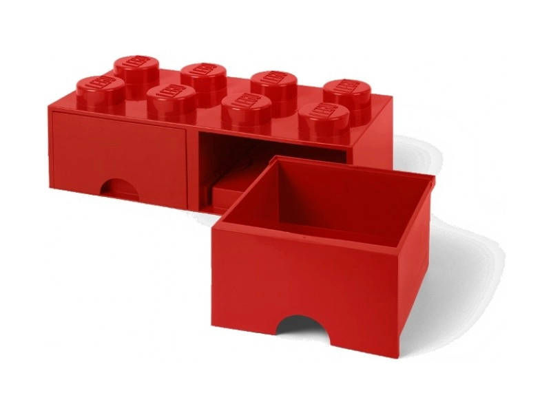 LEGO úložný box s šuplíky 250x500x180mm - modrý