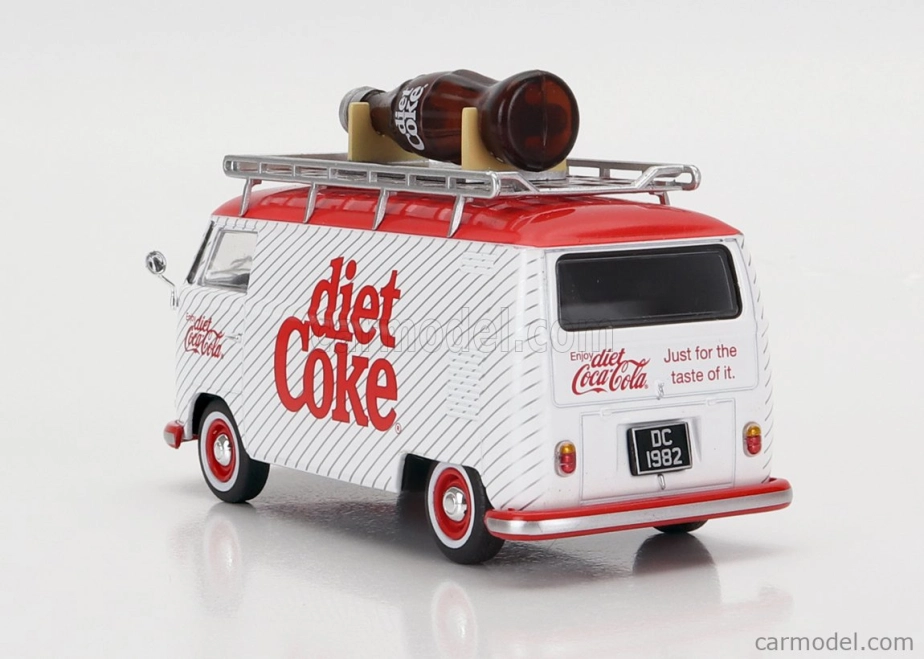 Corgi Volkswagen T1 Van Diet Coke Coca-cola 1965 1:43 Bílá Červená
