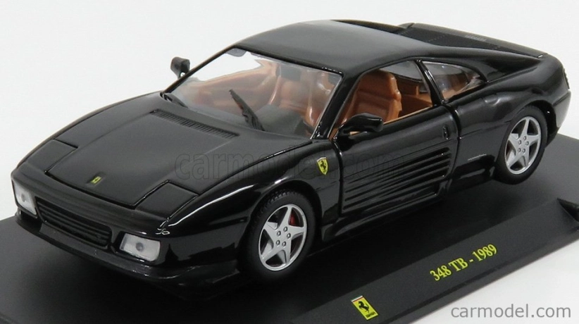 Edicola Ferrari 348tb 1989 - Con Vetrina - With Showcase 1:24 Black