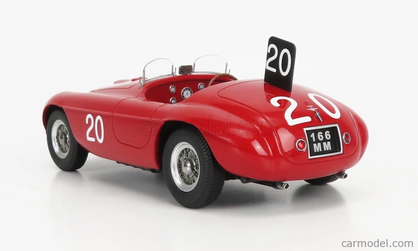 Kk-scale Ferrari 166mm 2.0l V12 N 20 Winner Spa Francorchamps 1949 L.chinetti - J.lucas 1:18 Červená