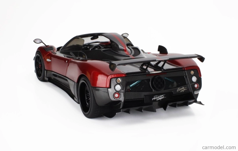 Almost-real Pagani Zonda 5 Cinque Roadster 2009 1:18 Červený Černý Uhlík