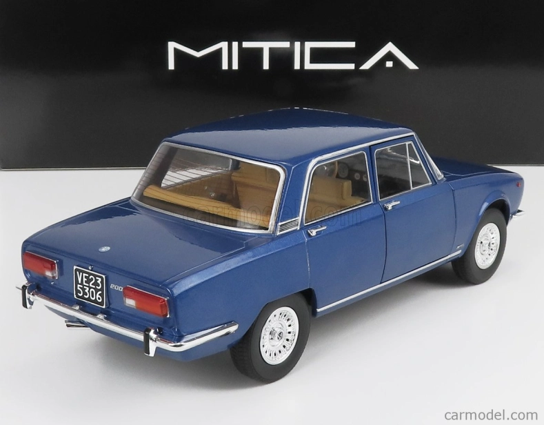 Mitica-diecast Alfa romeo 2000 Berlina 1971 - Cerchi Millerighe Wheels 1:18 Blue Pervinca Met 349