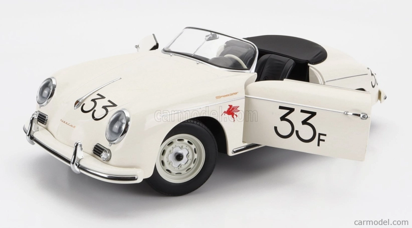 Porsche 356a Speedster N 33 1955 v mierke 1:12 biela