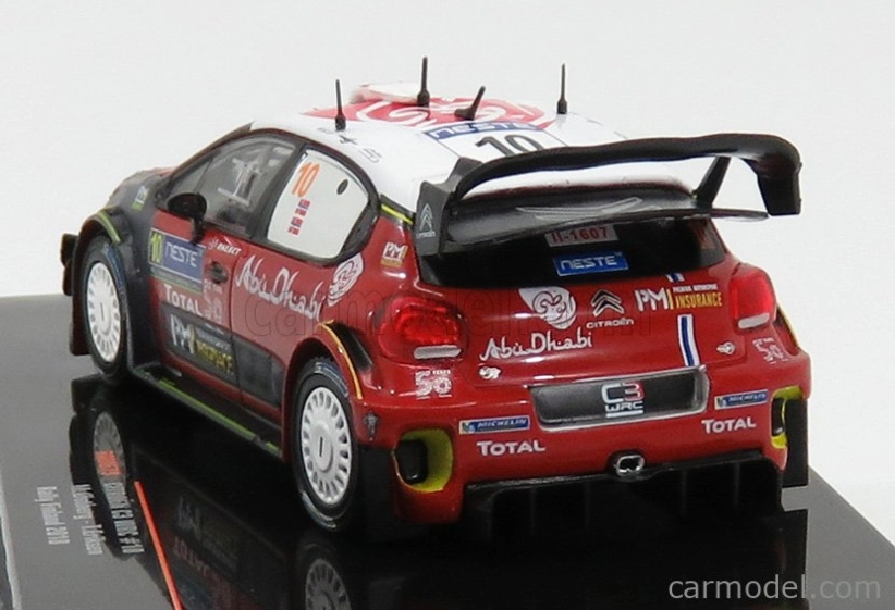 Ixo-models Citroen C3 Wrc Abu Dhabi N 10 Rally Finland 2018 M.ostberg - T.eriksen 1:43 Red Grey