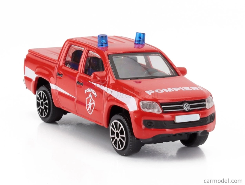 Bburago Volkswagen Amarok Pick-up Vigili Del Fuoco 2019 1:43 červeno-biela