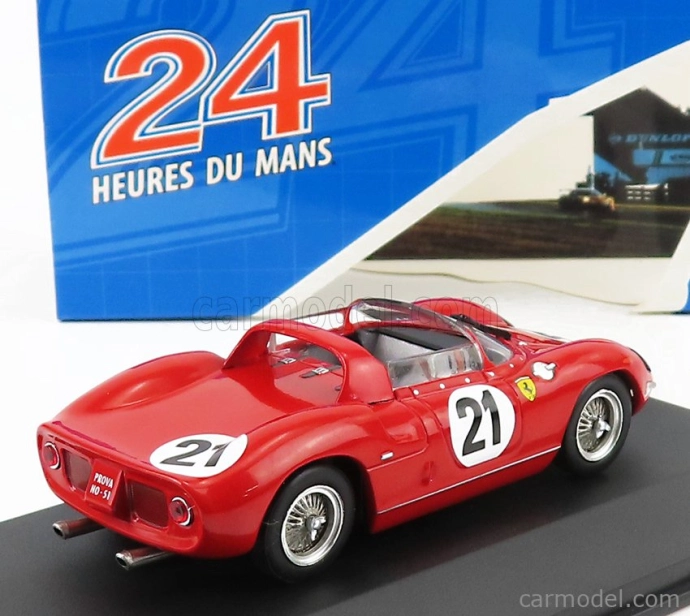 Ixo-models Ferrari 250p Spider 3.0l V12 Team Ferrari Spa Sefac N 21 Winner 24h Le Mans 1963 L.scarfiotti - L.bandini 1:43 Červená