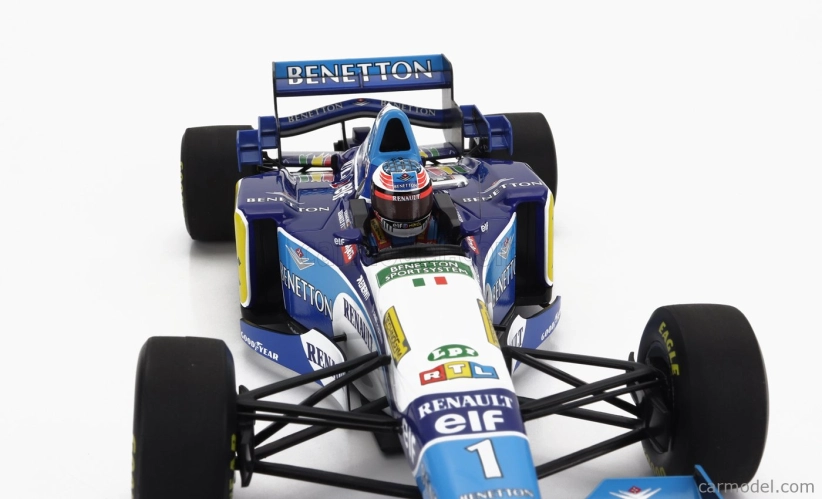 Minichamps Benetton F1 B195 Team Mild Seven Renault N 1 World Champion Winner European Gp 1995 Michael Schumacher 1:18 Modrá Žlutá