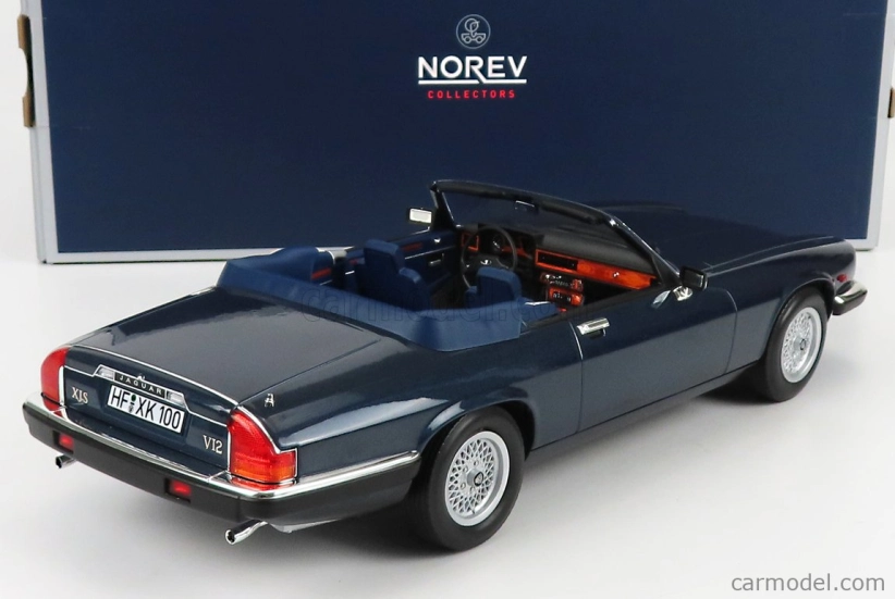 Norev Jaguar Xj-s Cabriolet 1988 1:18 Blue
