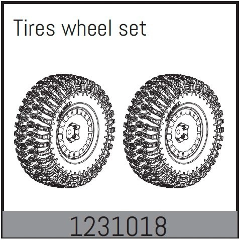 1231018 - 2.2" Wheel Set (2) - CR3.4eco