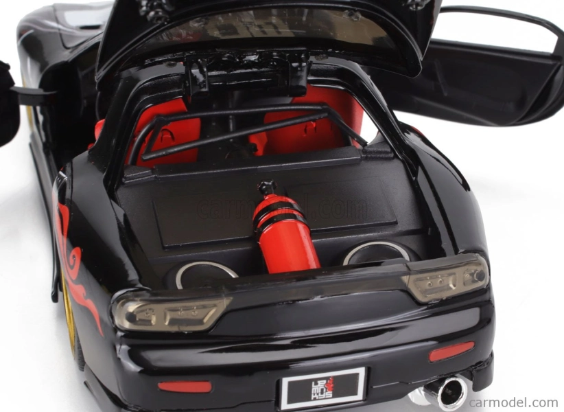 Jada Mazda Rx-7 s postavičkou Labmonkey Saru 1993 1:24 sivá červená