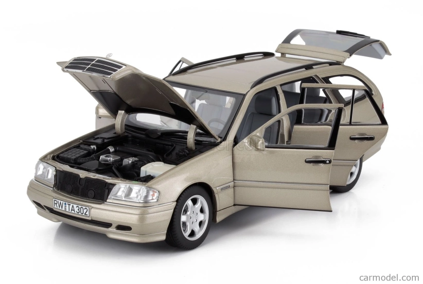 Norev Mercedes benz C-class C200 (s202) T-modell Sw Station Wagon 1997 1:18 Kouřová Stříbrná Met