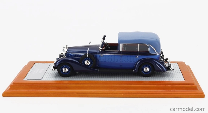 Ilario-model Horch 951a Pullman Original Car Semiconvertible Cabriolet Closed 1937 1:43 2 Tóny Modré