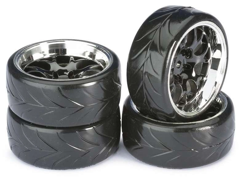 Driftové pneumatiky 1:10 včetně disků, 4ks