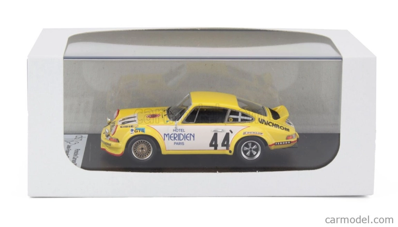 Trofeu Porsche 911 Carrera Rs Coupe N 44 24h Le Mans 1973 Jean Francois Piot - Peter Zbinder 1:43 Žlutá Bílá