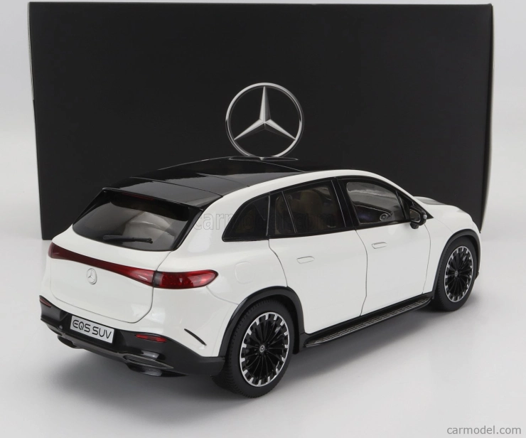 Nzg Mercedes benz Eqs Suv (x296) Von Mercedes-eq 2022 1:18 Diamantově Bílá