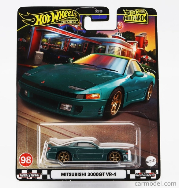 Mattel hot wheels Mitsubishi 3000gt Vr-4 Coupe 1991 1:64 Zelená