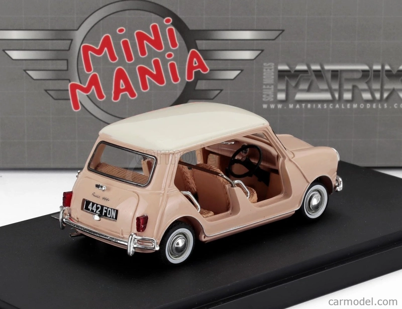 Matrix scale models Mini Beach Car 1962 1:43 Bílá Béžová