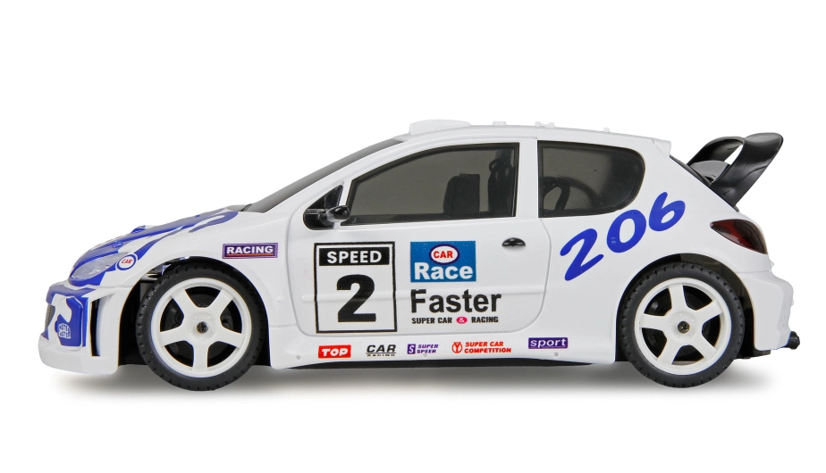 Driftovacie RC auto PR28 Peugeot 206 s gyroskopom 4x4 1:28 RTR