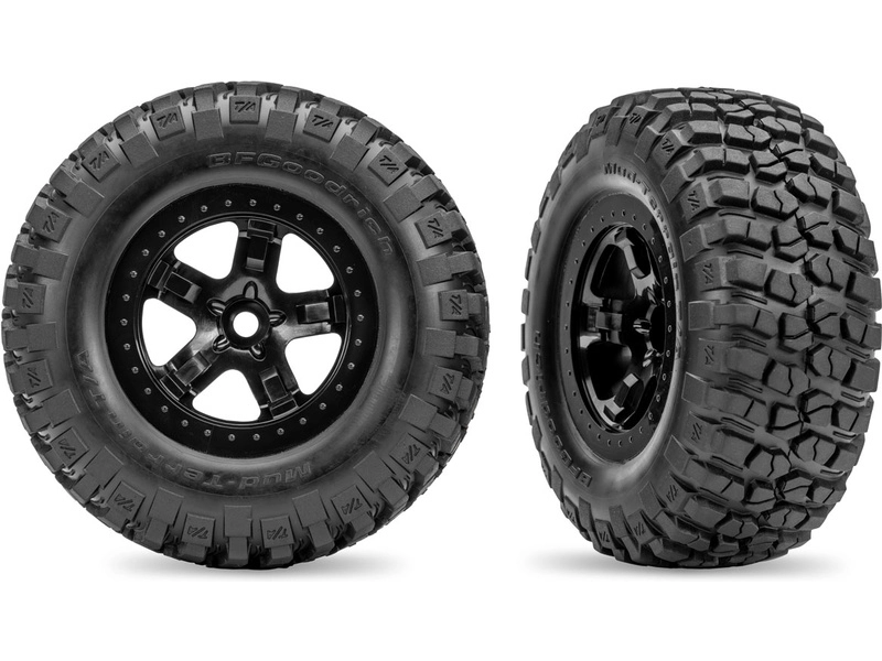 Traxxas kolo 2.2/3.0", disk SCT černý, pneu BFGoodrich (2) (4WD P/Z, 2WD přední)