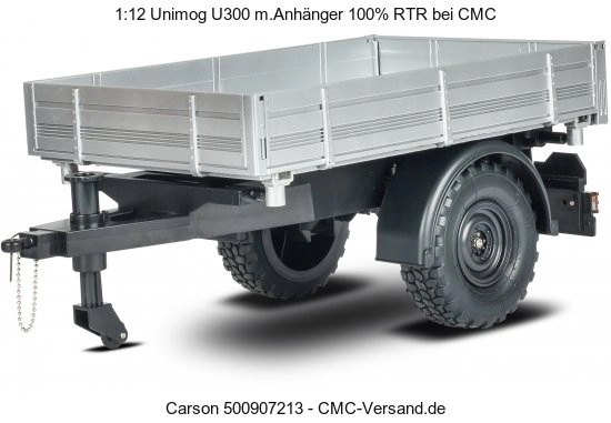 RC Unimog U300 s vozíkom, oranžová