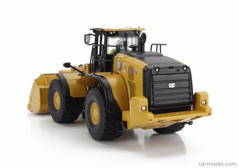 Dm-models Caterpillar Cat982xe Ruspa Gommata - Scraper Tractor Wheel Loader 1:50 Žlutá Černá