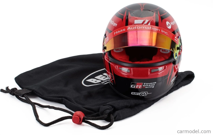 Mini prilba Bell prilba Casco prilba Casco prilba F1 Esteban Ocon Team Moneygram Haas N 31 Season 2025 1:2 Red Black