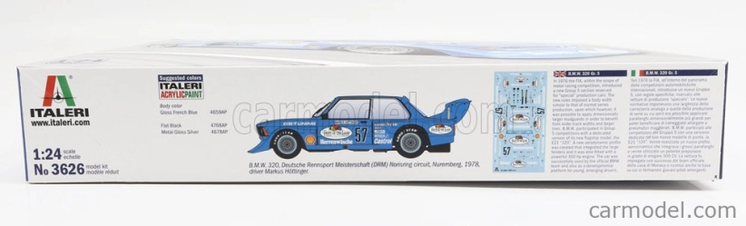 Italeri BMW radu 3 320 Gr.5 N 57 Drm Sezóna 1978 M.hottinger 1:24 /